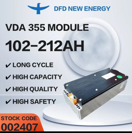 DFD 4P3S 11.1V 204Ah Lithium Ion Battery Module VDA355 3.7V NMC Battery Module for Leaf Car
