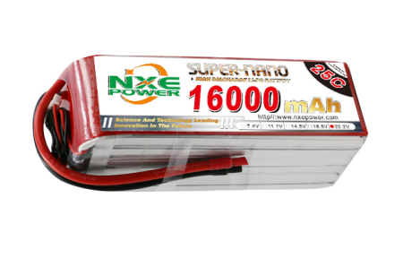 NXE16000mAh-25C-6S-22.2V Multicopter Lipo Packs Drones Battery